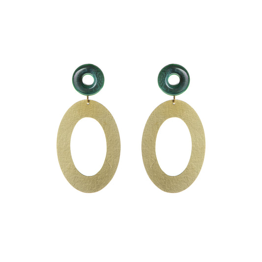 Vilma Oval Earrings